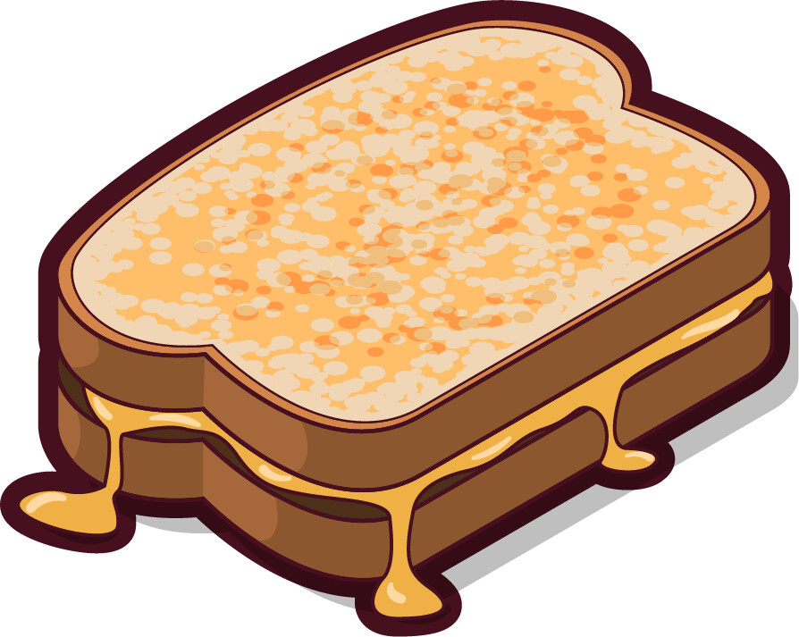 grilled cheese clipart