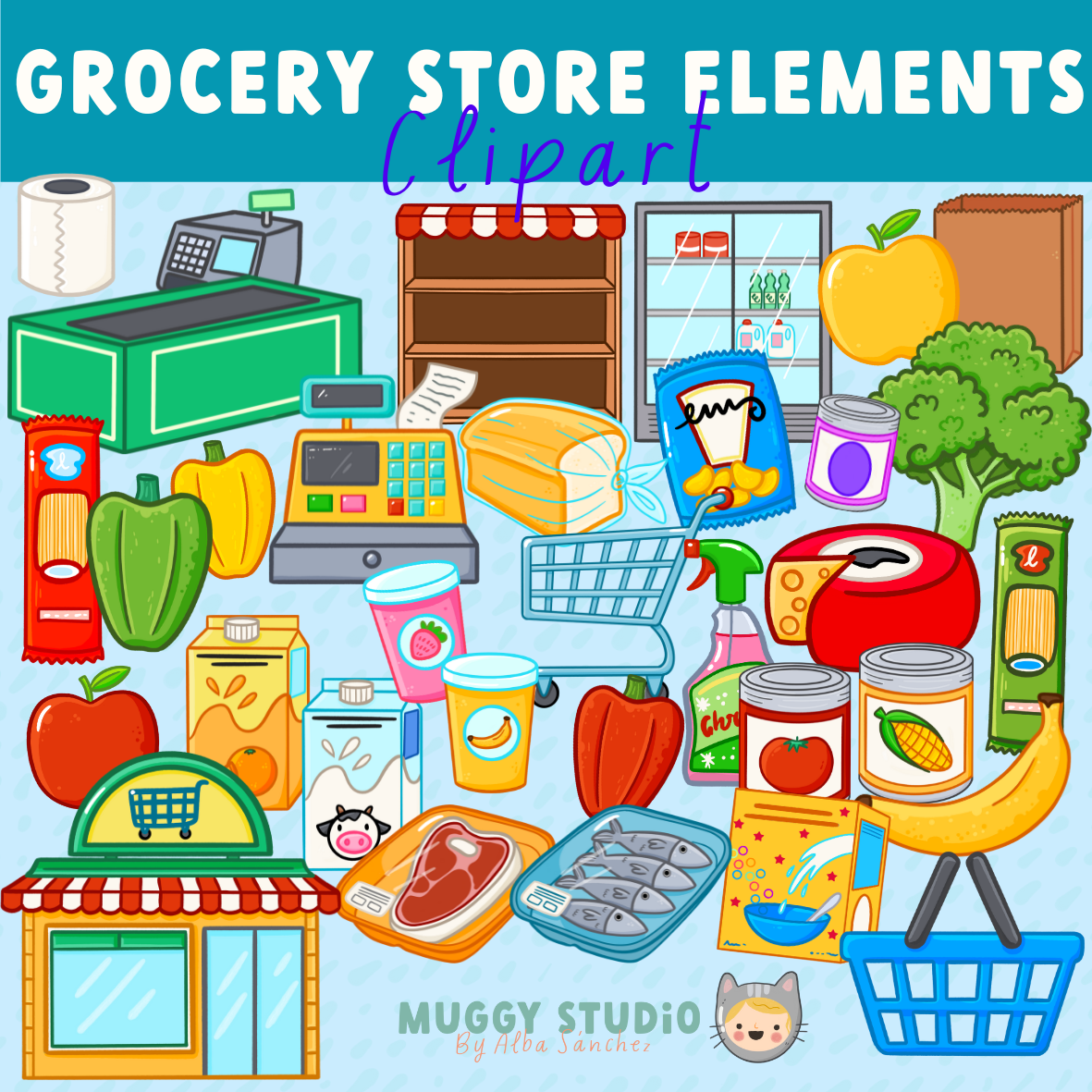 groceries clipart 2024