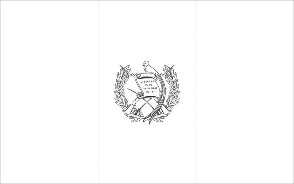guatemala flag coloring page