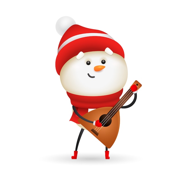guitar snowman cliparts