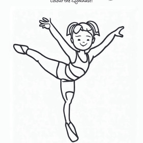gymnastics coloring pages printable