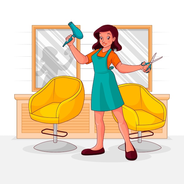 hair dresser cliparts