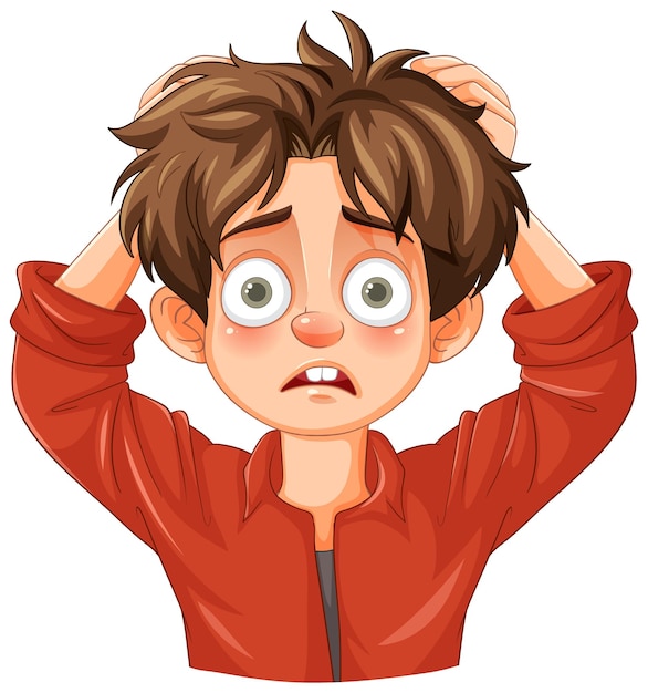 haircut cliparts scared