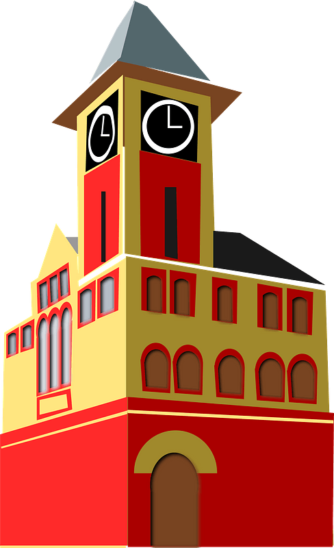 Town hall - Free vector clipart images on clipart library.com