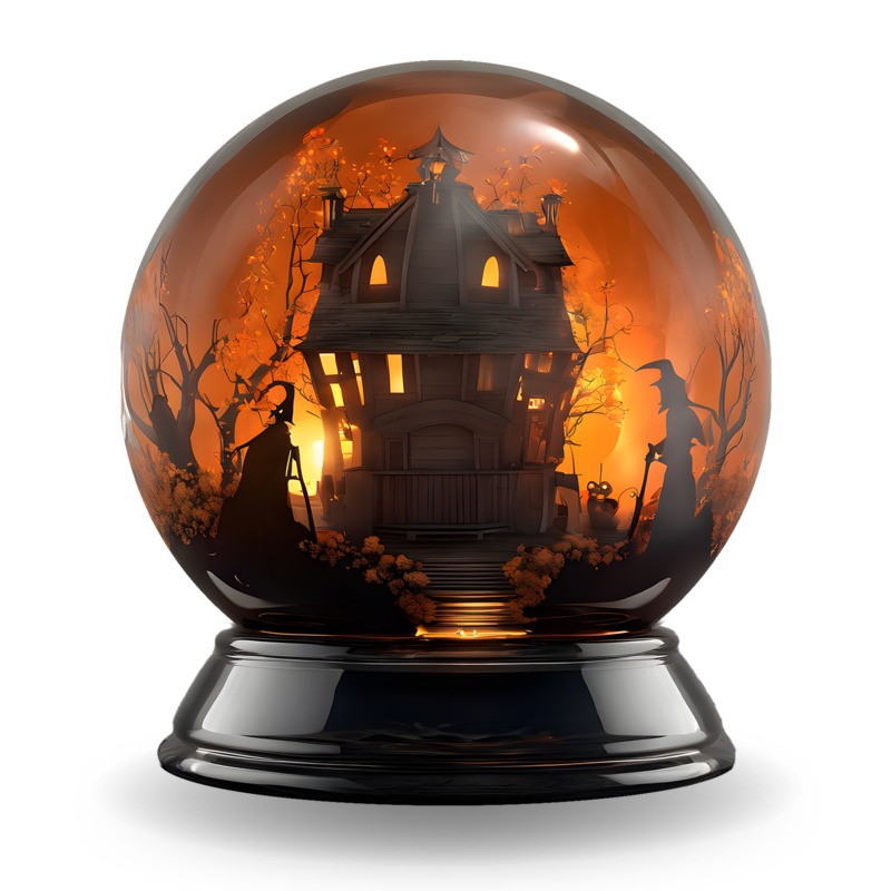 Haunted Crystal Ball Clipart for PowerPoint and More!