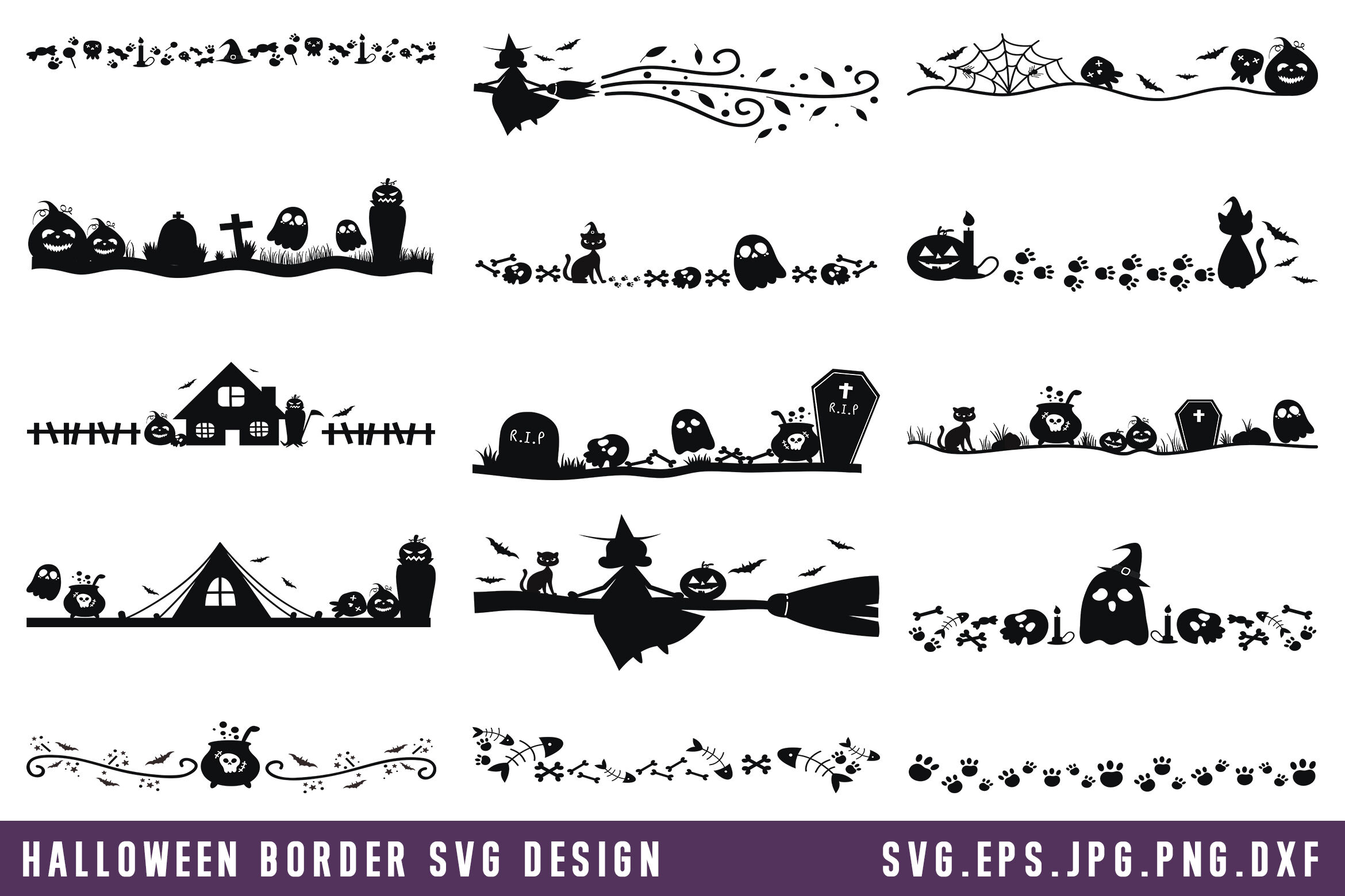 halloween border clipart