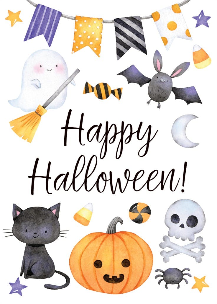 halloween cards cliparts