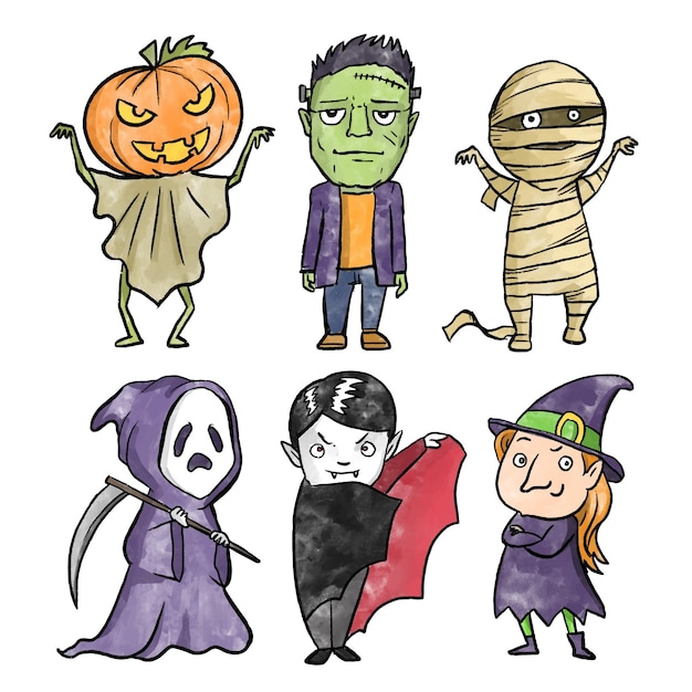halloween character pictures