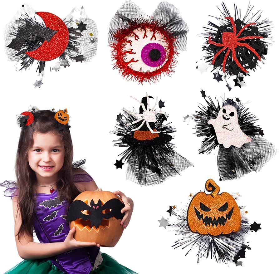 Halloween Hair Accessories Hair Clips Girls, Halloween Hair Clip ...