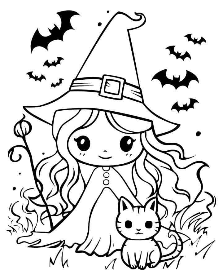 halloween coloring pages for girls