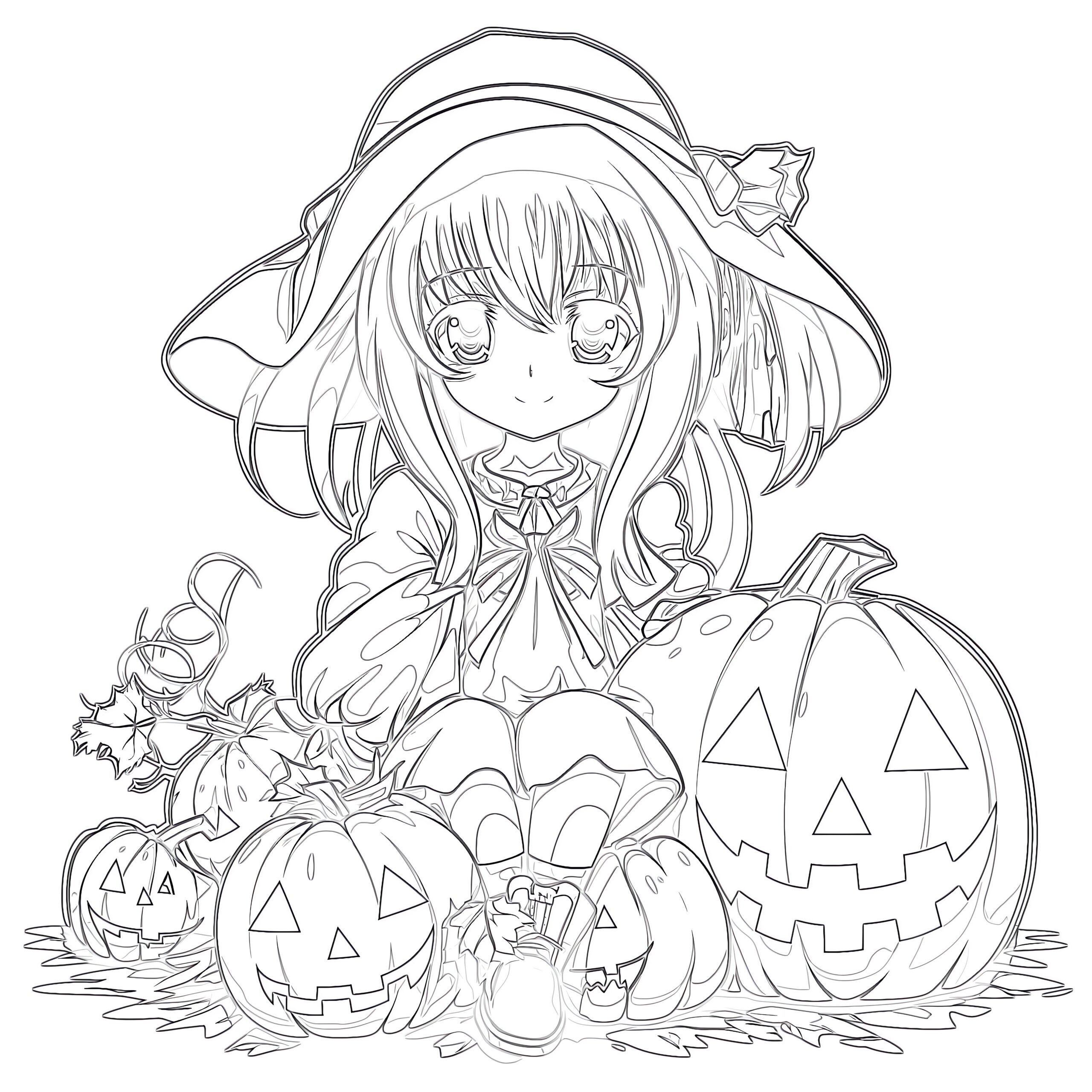 halloween coloring pages for girls