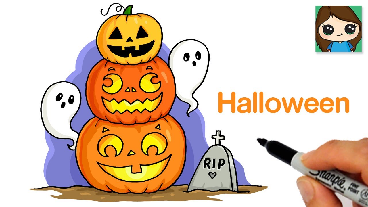 halloween drawing pictures