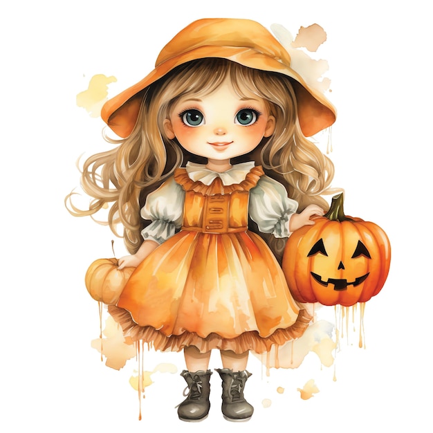 halloween girl cliparts