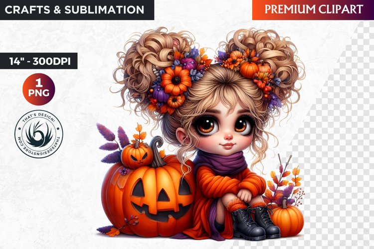 halloween girl cliparts