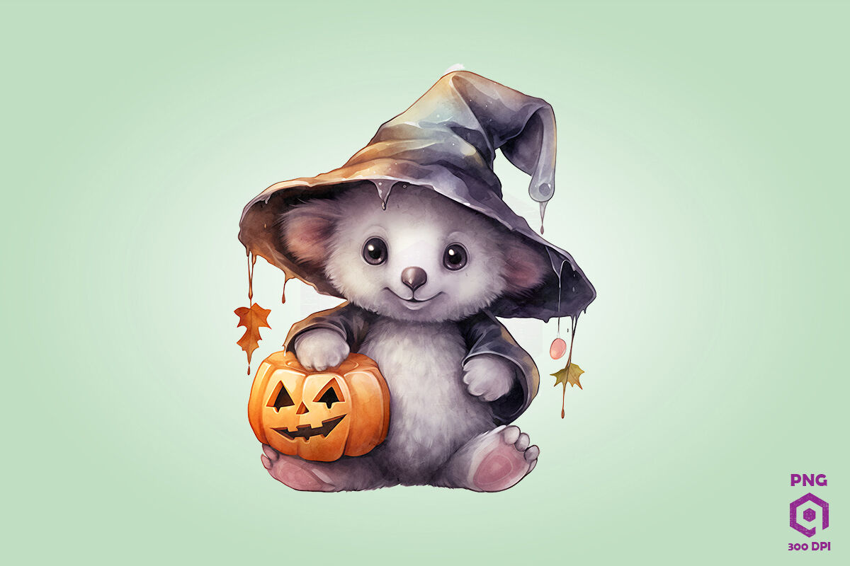 halloween koala cliparts