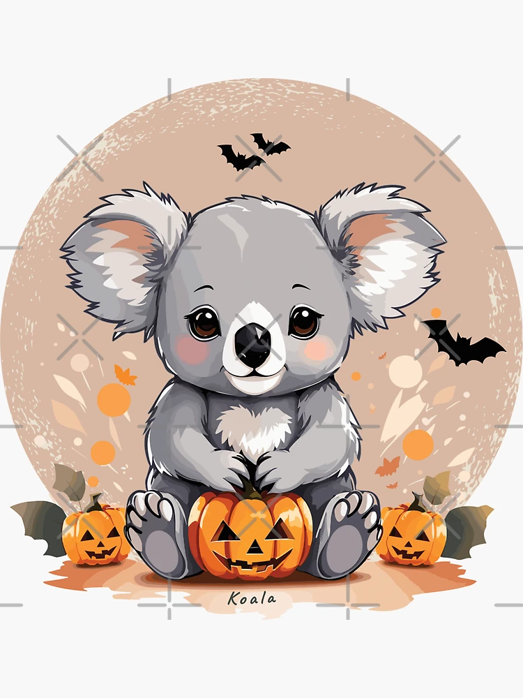 halloween koala cliparts
