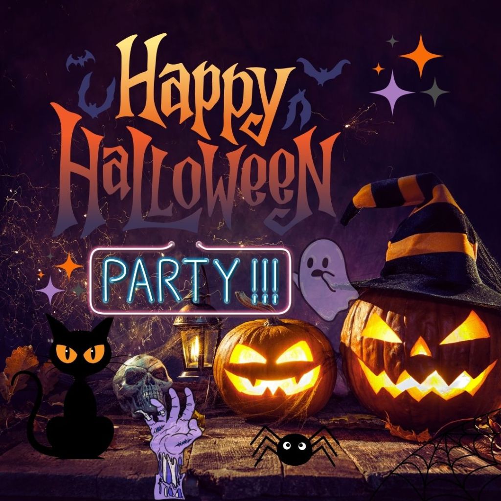 halloween party clipart 2024