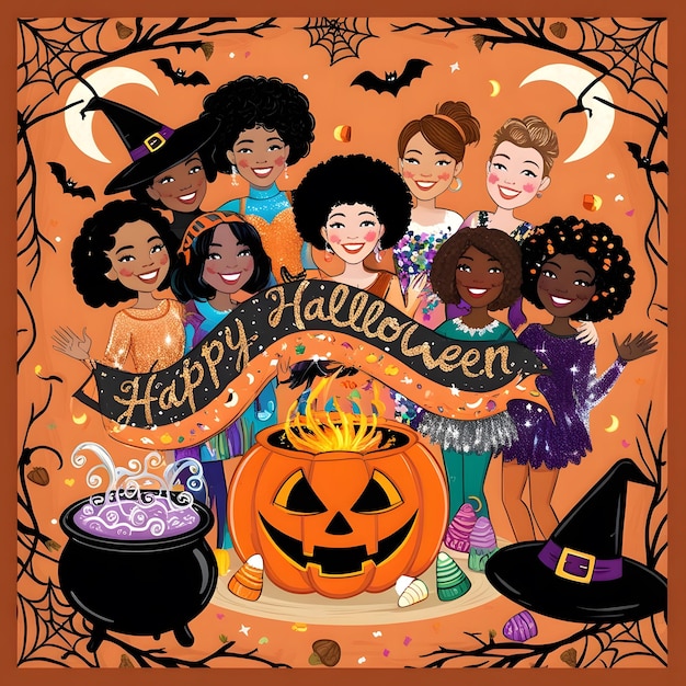 halloween party clipart 2024
