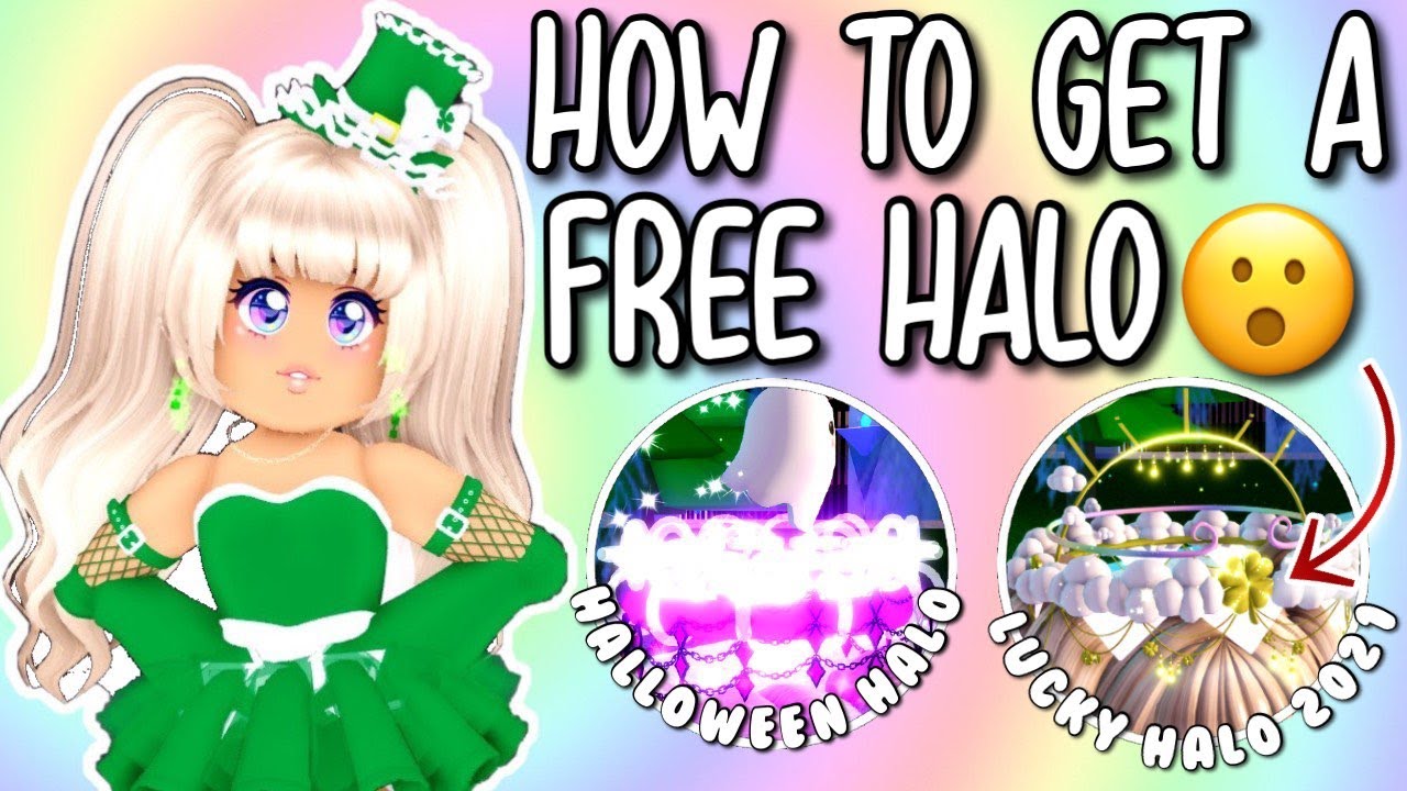HOW TO GET A FREE HALO WITHOUT USING THE FOUNTAIN AND TRADING| Roblox  Royale High