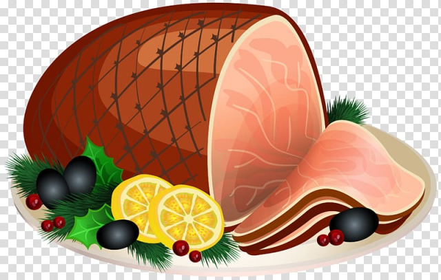 Free: Christmas ham Baked Ham , Ham Dinner transparent background ...