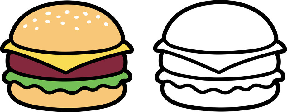 hamburger cliparts draw