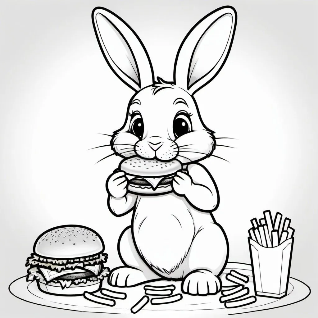 hamburger coloring pages