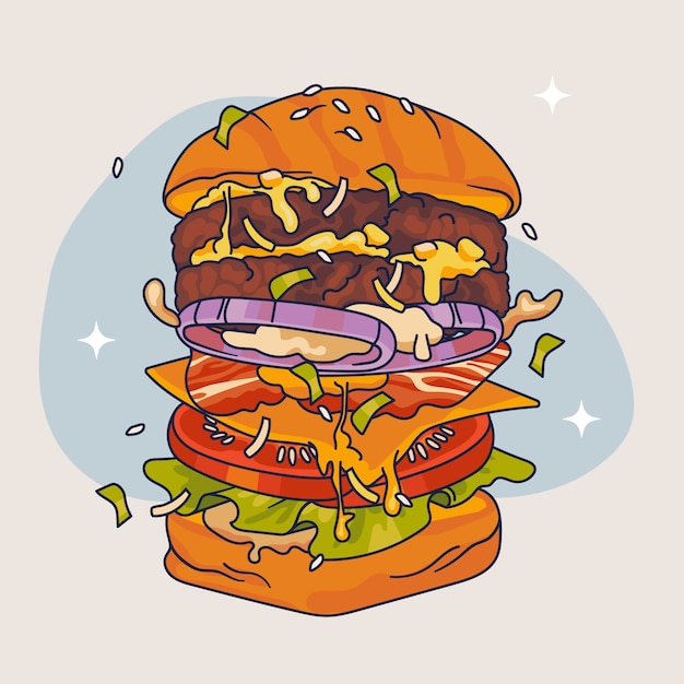hamburgers cliparts 2024
