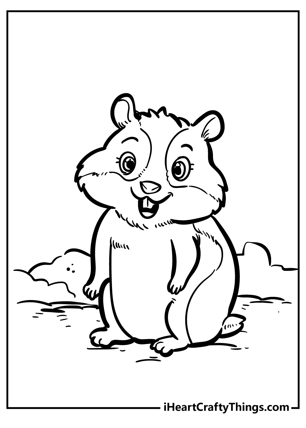 hamsters coloring pages