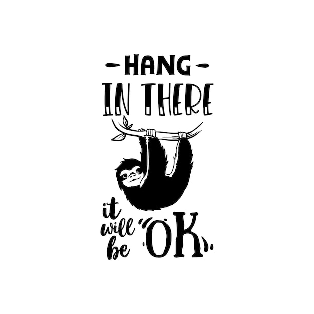 Tuxedo Cat Hanging On Hang In There! Funny Cat Hanging On With ...