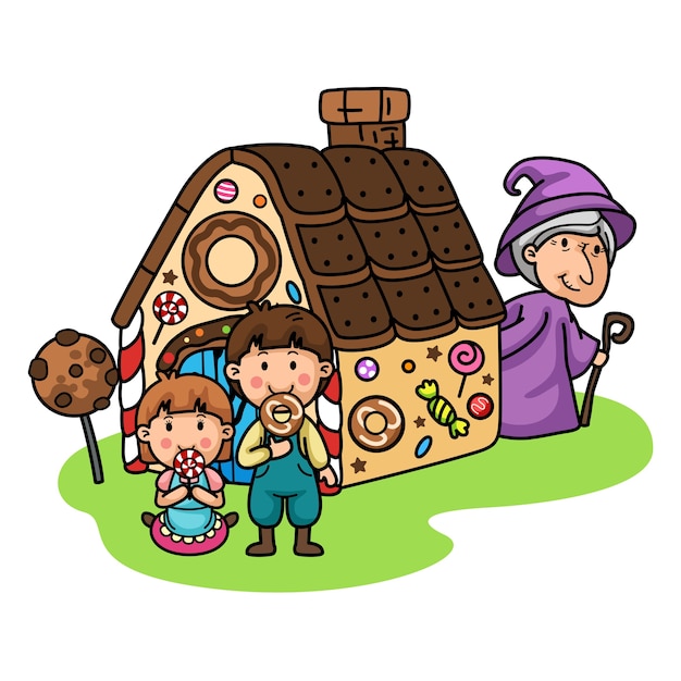 Haensel Gretel Clipart-Vektoren und -Illustrationen zum ...