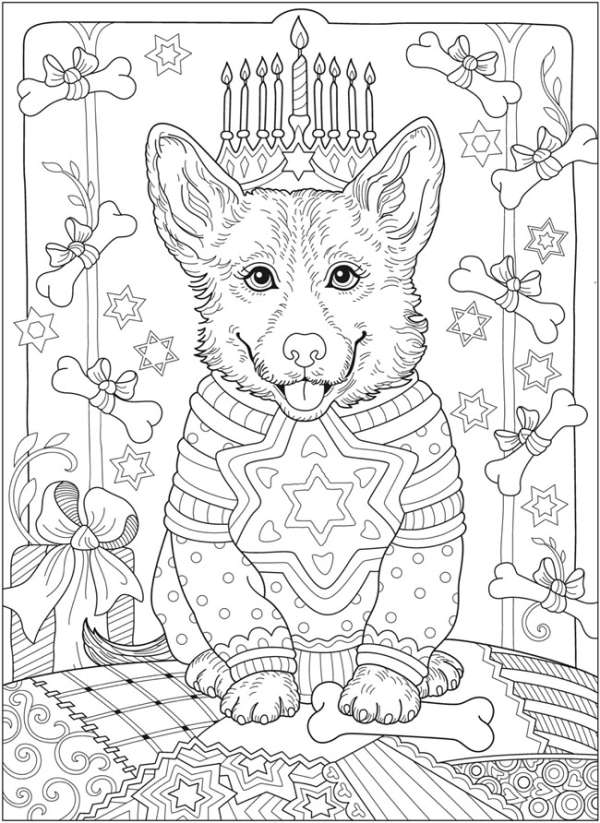 hanukkah coloring page