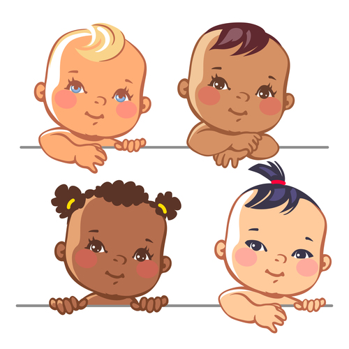 happy baby clipart