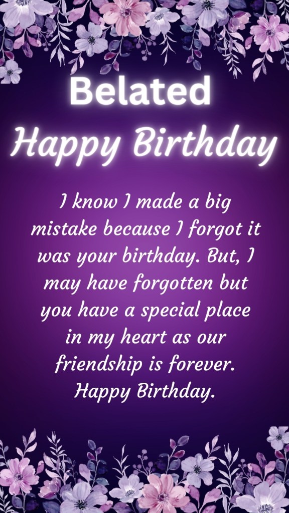 happy belated birthday images