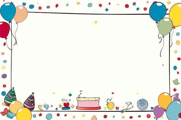 Birthday Border Images - Free Download on clipart library