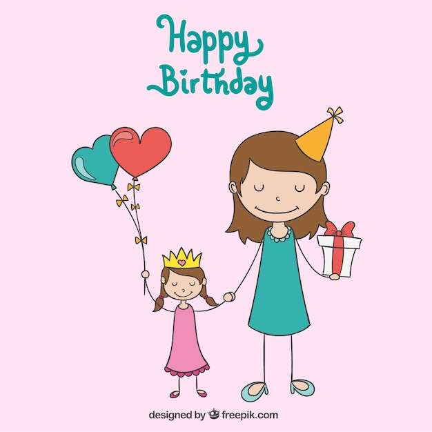 happy birthday daughter clipart