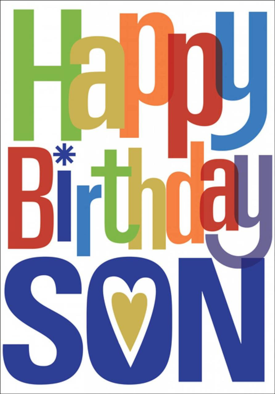 happy birthday son clipart