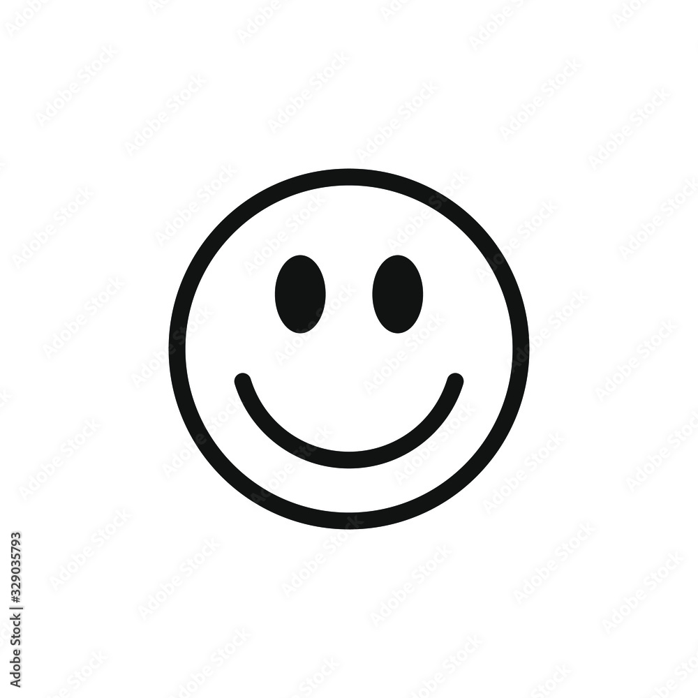 Stock-Vektorgrafik „Smiley face emoji icon vector. Smiling symbol ...