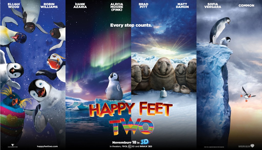 3 New Posters of Happy Feet 2 |Teaser Trailer