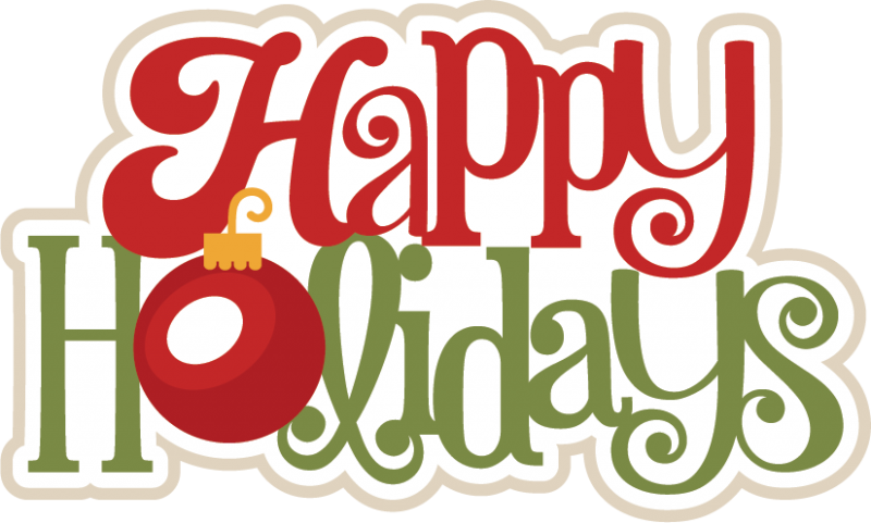 Happy Holidays SVG scrapbook title christmas svg scrapbook title ...