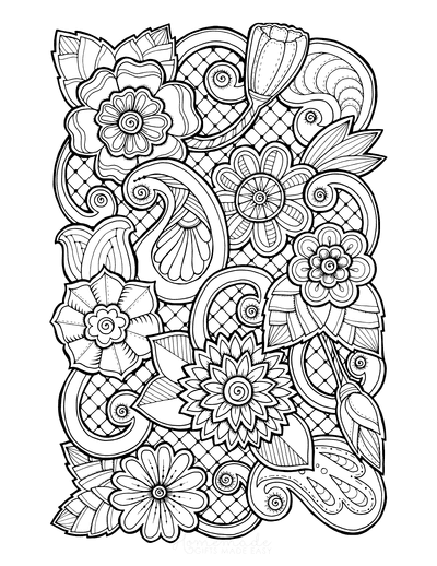 hard pictures to color