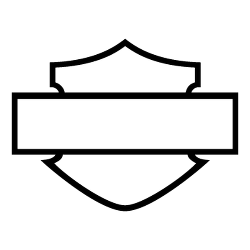 Stencil Harley Davidson Logo Silhouette II