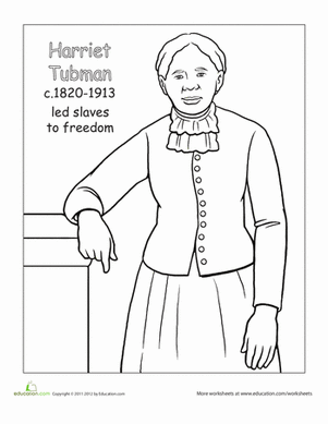 harriet tubman coloring pages