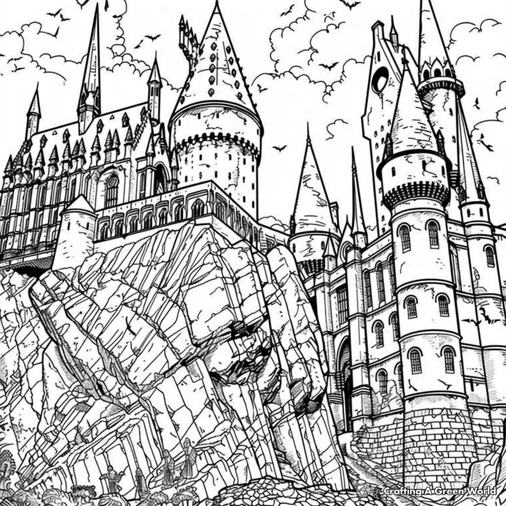 harry potter adult coloring pages