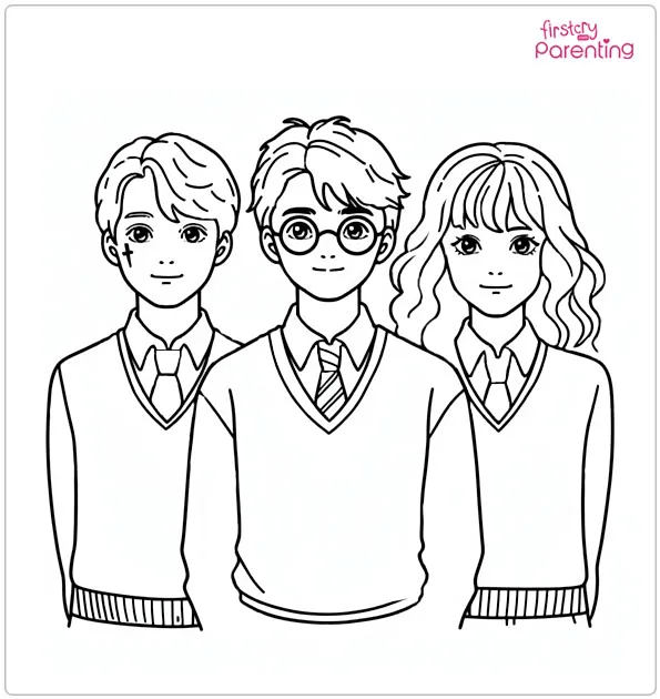 harry potter ginny coloring page
