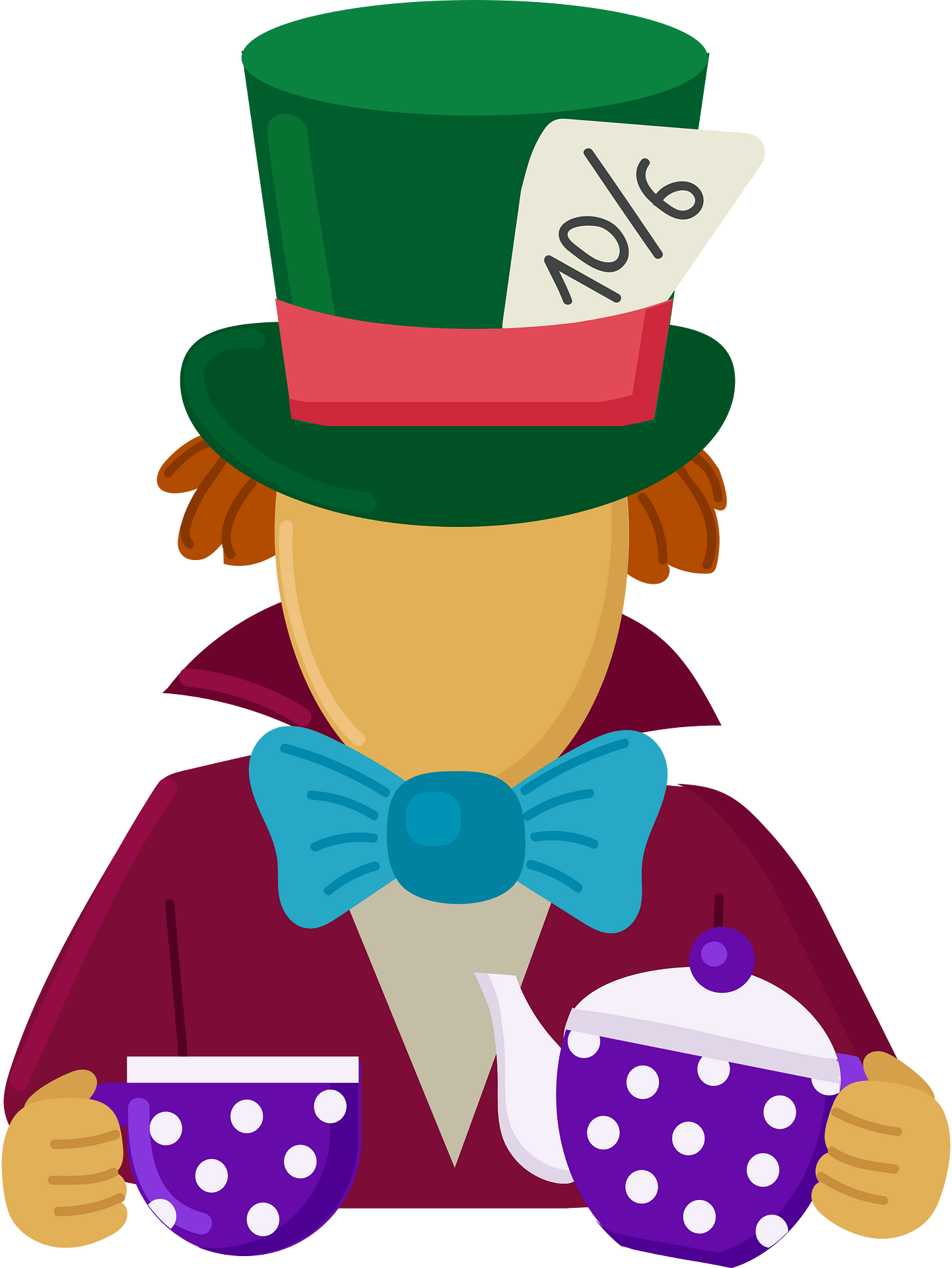 Mad Hatter - Free vector clipart images on clipart library.com