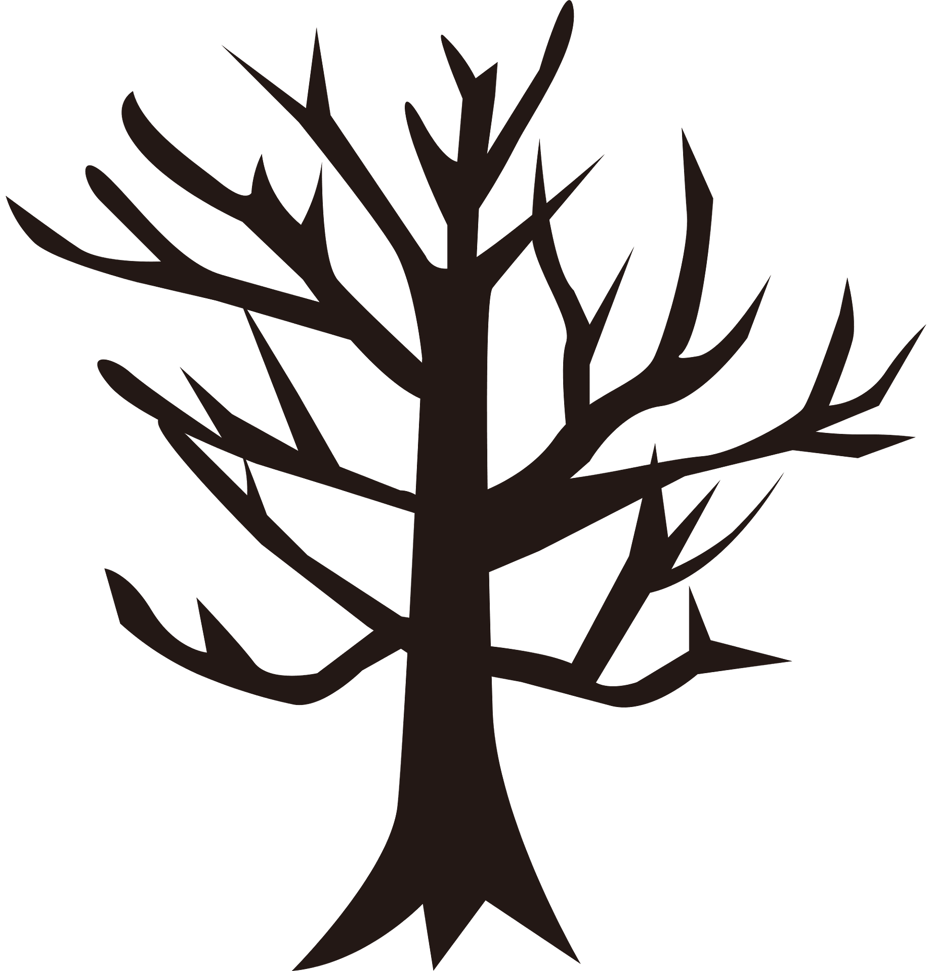 Halloween tree - Free vector clipart images on clipart library.com