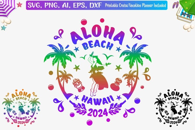 hawaiian beach cliparts 2024
