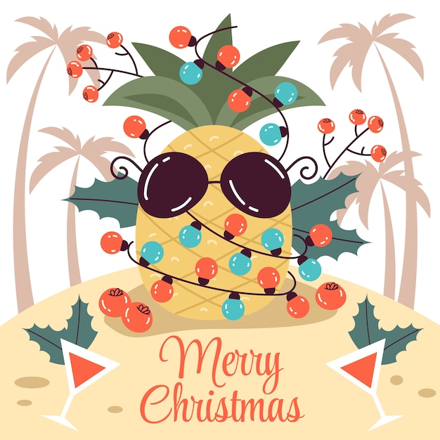 hawaiian christmas cliparts