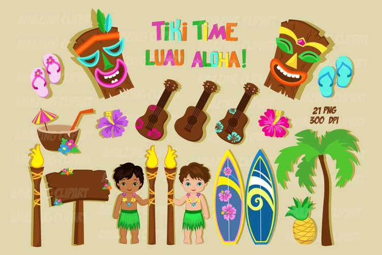 hawaiian clip art