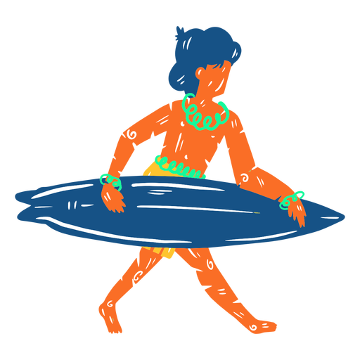 hawaiian surfer cliparts